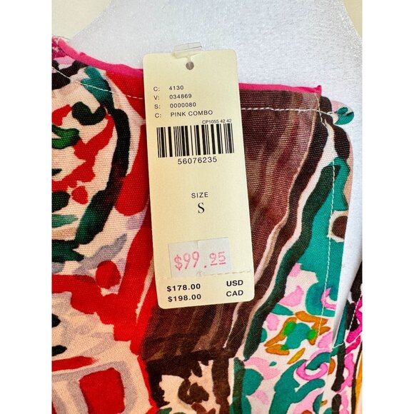 Anthropologie Womens Amelia Mini Shift Dress S NWT 2020 Vibrant Multicolor Print - Picture 8 of 16